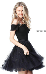 2 of 4 Sherri Hill 51505 Black/Black