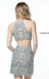 6 of 6 Sherri Hill 51282 Nude/Aqua