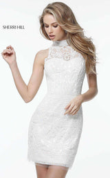 4 of 4 Sherri Hill 51284 Ivory