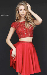 1 of 2 Sherri Hill 51300 Red