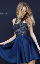 4 of 7 Sherri Hill 51302 Navy