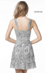 7 of 7 Sherri Hill 51344 Silver