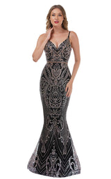 2 of 8 Nina Canacci 8173 Black-Rose-Gold