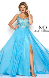2 of 4 Mac Duggal 65979F Ocean Blue