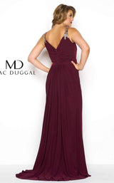 2 of 3 Mac Duggal 65982F Burgundy