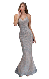 1 of 8 Nina Canacci 8175 Silver/Nude