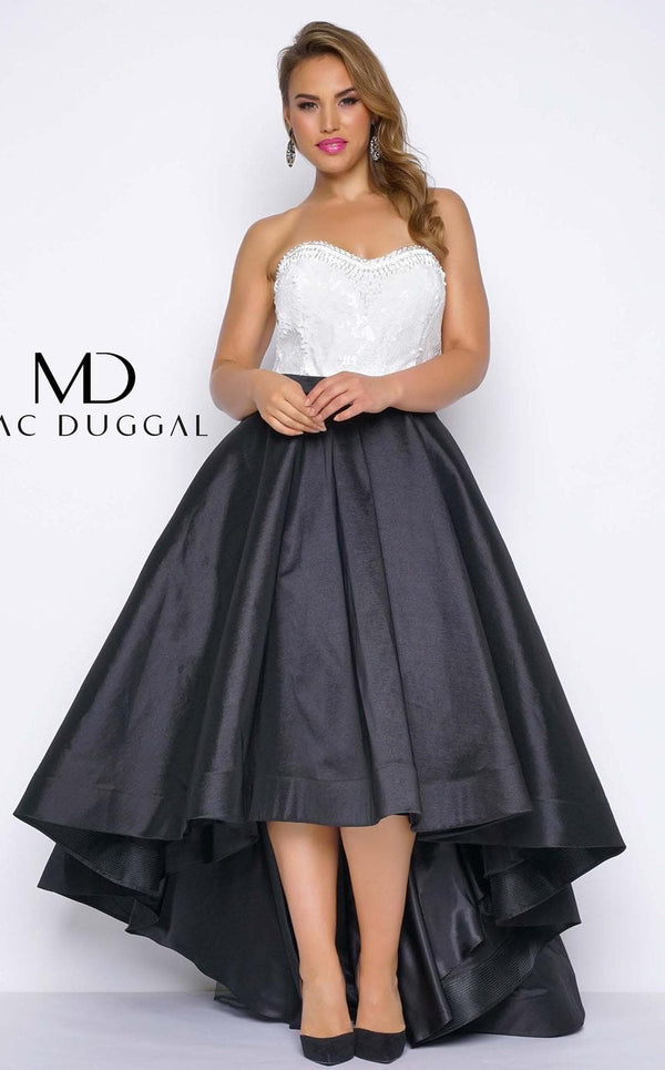 Mac Duggal 77188F Black/White