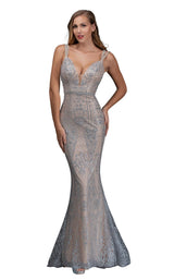 1 of 4 Nina Canacci 8177 Silver/Nude