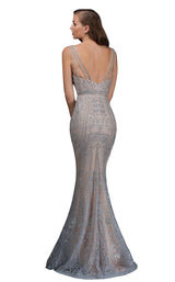 2 of 4 Nina Canacci 8177 Silver/Nude