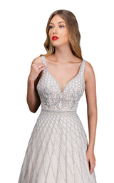 3 of 4 Nina Canacci 8183 Dress Ivory-Nude