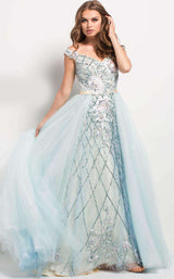 1 of 5 Jovani 50229 Aqua