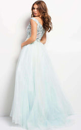 2 of 5 Jovani 50229 Aqua