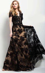 1 of 2 Jovani 51477 Black/Nude