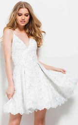 1 of 4 Jovani 51788 Off White/Silver