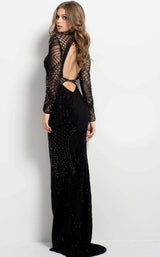 2 of 3 Jovani 37545 Black/Black