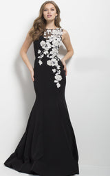 5 of 5 Jovani 41715 Black/White