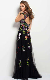 2 of 4 Jovani 41832 Black/Multi