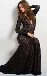 4 of 7 Jovani 45150 Black