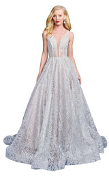 1 of 4 Nina Canacci 8202 Dress Lilac-Silver