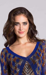 1 of 2 Lara 33580 Blue Multi