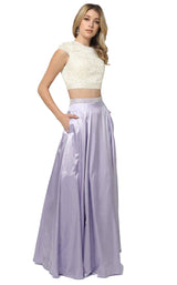 1 of 12 Nox Anabel 8228 Lilac & Ivory