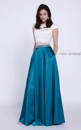 3 of 12 Nox Anabel 8228 Teal & Ivory