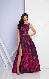 1 of 3 Terani 1722E4197 Fuchsia/Navy