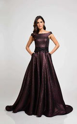 1 of 4 Terani 1723E4265 Plum/Black