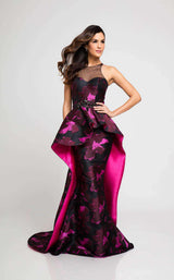1 of 3 Terani 1723E4304 Fuchsia/Black