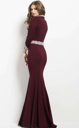 3 of 3 Jovani 52091 Burgundy