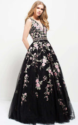 3 of 5 Jovani 53096 Black/Multi