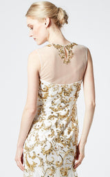Faust 824 Dress Beige-Gold