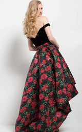 2 of 3 Jovani 55057 Black Multi