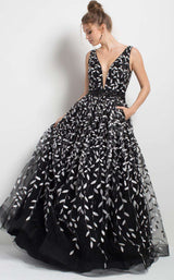 1 of 2 Jovani 55704 Black