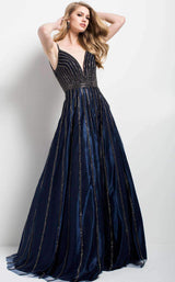 1 of 3 Jovani 57590 Navy/Gun Metal