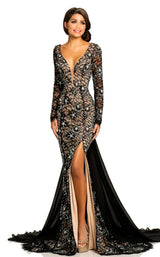 1 of 4 Johnathan Kayne 8009 Black/Nude