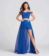1 of 2 Ellie Wilde EW118015 Royal Blue