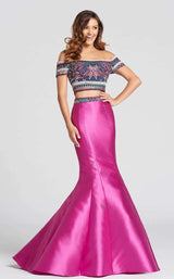 2 of 4 Ellie Wilde EW118038 Fuchsia Multi