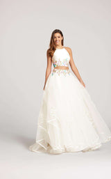 1 of 2 Ellie Wilde EW118046 Ivory Multi