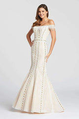 1 of 3 Ellie Wilde EW118057 Ivory/Gold