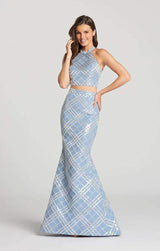 1 of 2 Ellie Wilde EW118064 Ice Blue