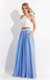 2 of 7 Rachel Allan 6112 White/Periwinkle