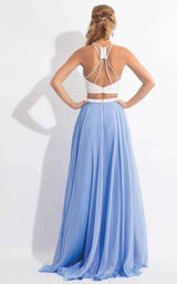 6 of 7 Rachel Allan 6112 White/Periwinkle