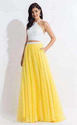 3 of 7 Rachel Allan 6112 White/Yellow