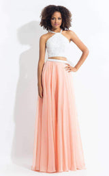 1 of 7 Rachel Allan 6112 White/Blush