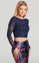 2 of 3 Ellie Wilde EW118092 Navy Blue/Multi