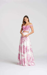 1 of 3 Ellie Wilde EW118112 White/Fuchsia