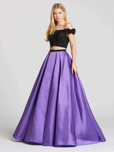 1 of 4 Ellie Wilde EW118168 Black/Purple