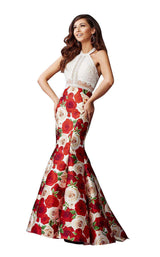 1 of 4 Clarisse 3423 White/Print