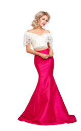 1 of 5 Clarisse 3578 Ivory/Fuchsia
